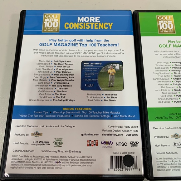DVD box set of 3- Golf Magazine Top 100 teachers in America- The More Series - Picture 3 of 11